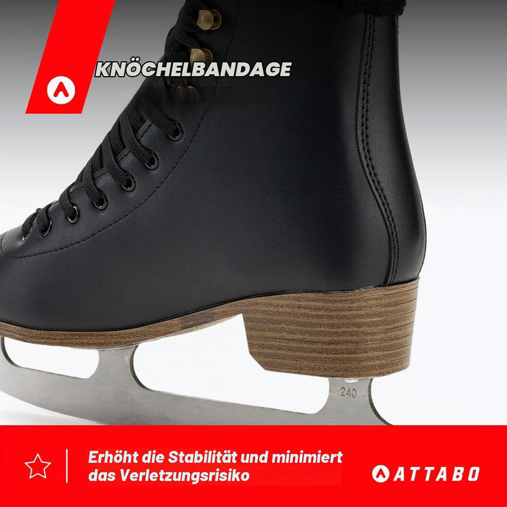 ATTABO Eiskunstlauf Schlittschuhe Kinder ISLA Rosa Grösse 31-36 EU Edelstahlkufe Ideal für Anfänger