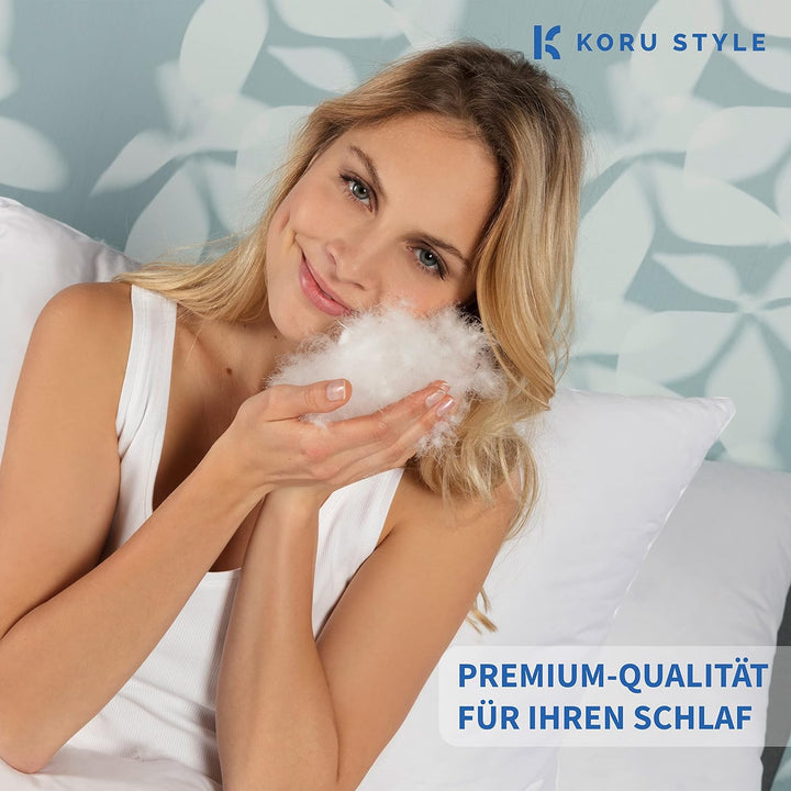 Koru Style Premium Daunen Bettdecke 135x200 cm – 100% Daunen – Winterdecke 135x200 cm – Daunendecke