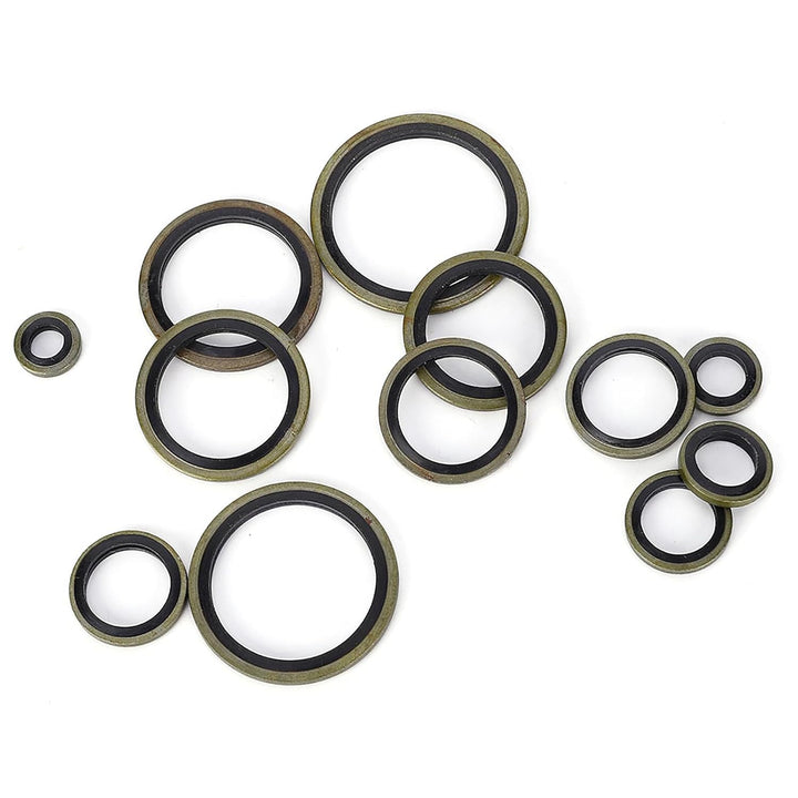 240pcs Dichtring Kupfer Unterlegscheiben gummidichtung Ölring Ablassschraube Dichtung Kombination Bo