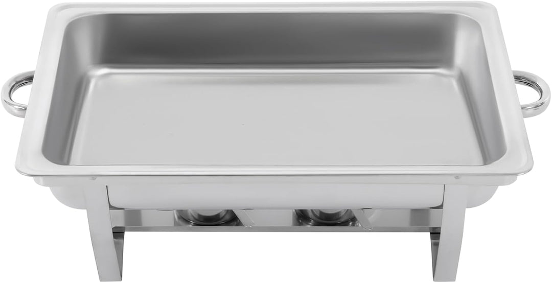 Edelstahl Warmhaltebehälter, 9 L Edelstahl 3 Grid Chafing Dish Speisenwärmer Warmhaltebehälter Recht
