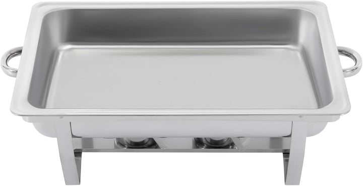 Edelstahl Warmhaltebehälter, 9 L Edelstahl 3 Grid Chafing Dish Speisenwärmer Warmhaltebehälter Recht