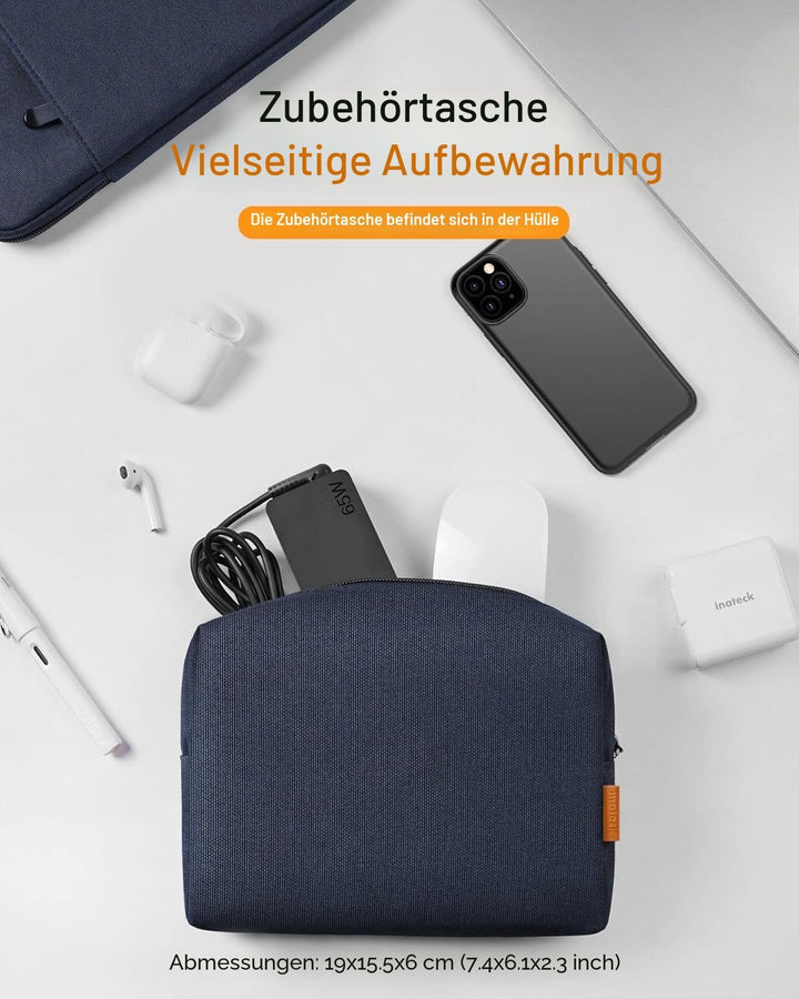 Inateck Laptoptasche Hülle kompatibel mit 15,3 Zoll MacBook Air M5 2026(A3448), M4 2025(A3241), M3 2