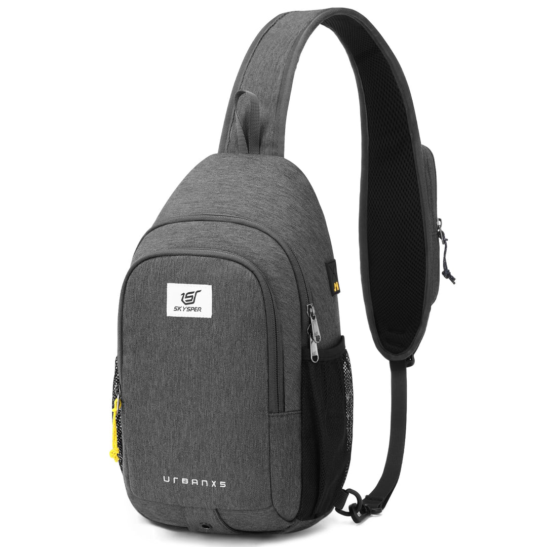 SKYSPER Schultertasche Brusttasche RFID Sling Bag Herren Leichte Umhängetasche Anti-Diebstahl Crossb