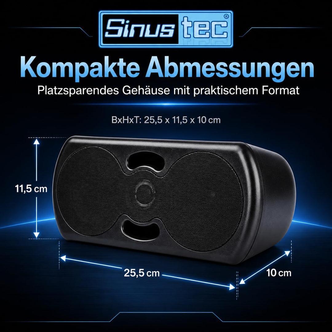 Sinustec UB-5000 Gehäuse 3-Wege Aufbaulautsprecher