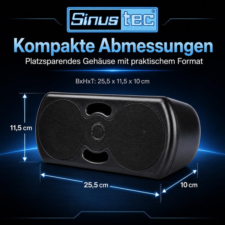 Sinustec UB-5000 Gehäuse 3-Wege Aufbaulautsprecher