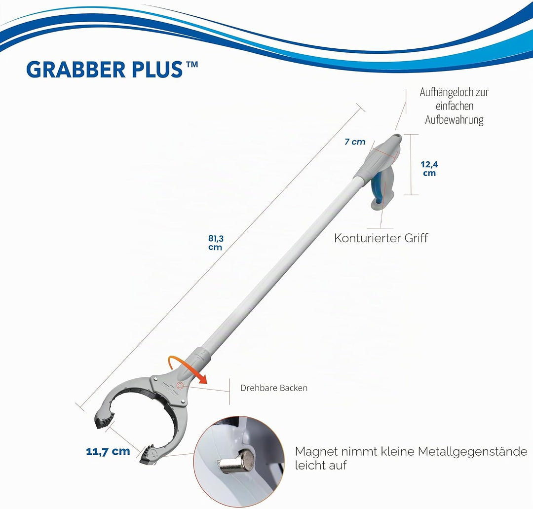 Unger 81,3 cm Greifer Plus Greifzange - Greifwerkzeug &amp; Müllsammler, eingebauter Magnet &amp; ergonomisc