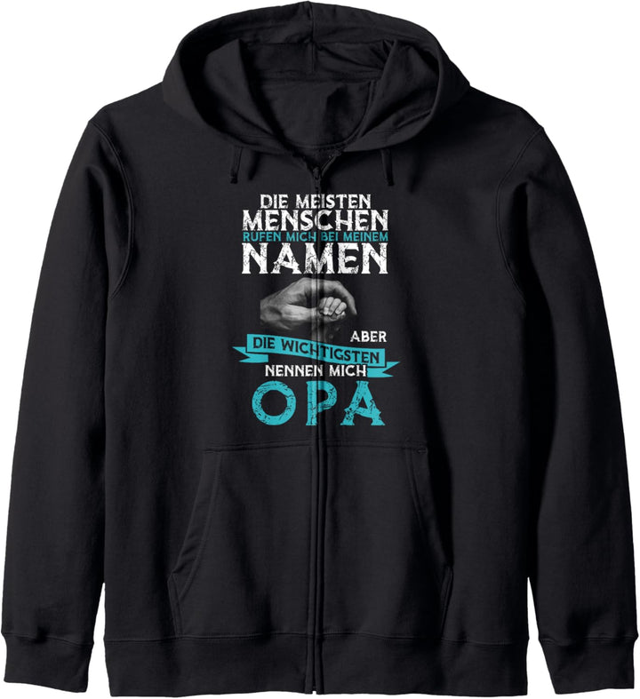 Die Meisten Menschen Nennen Mich Beim Namen Opa Spruch Kapuzenjacke