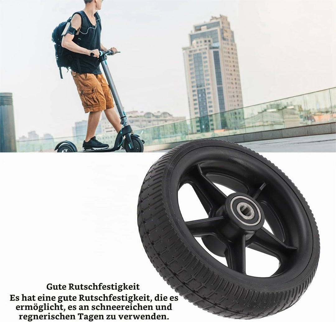 Elektroroller-Hinterrad-Baugruppe, Rutschfestes Gummi, 6,5 Zoll, Stossdämpfender Griff, Sicherheits-