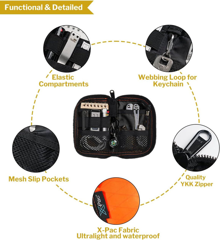 VIPERADE VE10 EDC Multitool Pouch Organizer Multifonction Durable Nylon Tool Pocket Pouch Tools Sche