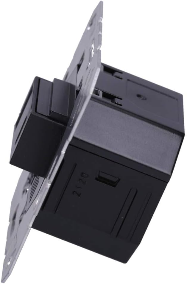 Jung USB-Ladegerät 15CASW mit 2 USB-Buchsen Ports: 1× USB Typ A, 1 ×Typ C (max. 3A) Schwarz, Schwarz