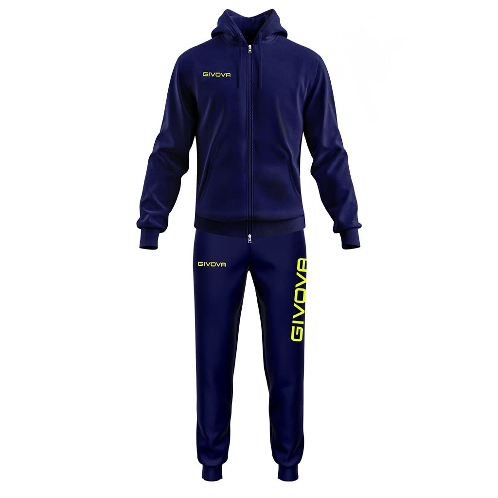 Givova Anzug King Overall 3XL blau/gelb fluo, 3XL blau/gelb fluo
