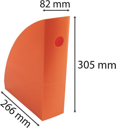 Exacompta 18288D Packung (mit 6 Stehsammler MAG-CUBE, 266x82x305 mm, für DIN A4+, robust und praktis