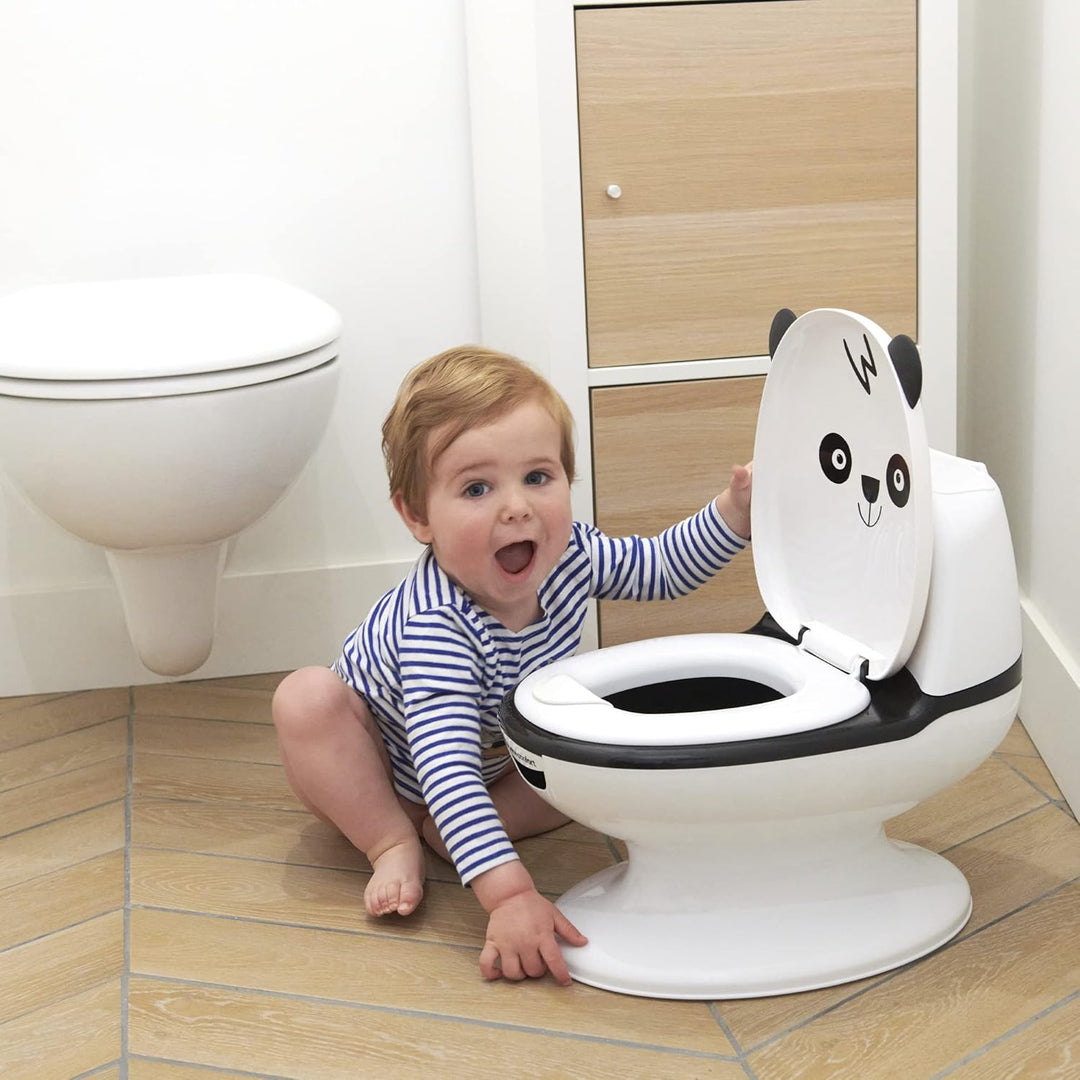 Bebeconfort Toilettensitz in Minigrösse für Kinder, Toilette fürs Töpfchentraining mit süssem Panda,