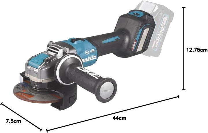 Makita GA041GZ Akku-Winkelschleifer 40V max. (ohne Akku, ohne Ladegerät), Petrol, Schwarz