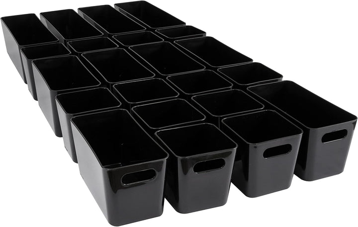 Hummelladen 22 Teile Organizer Set - 10 cm hoch - in 3 Grössen - schwarz - Schubladeneinsatz - passe