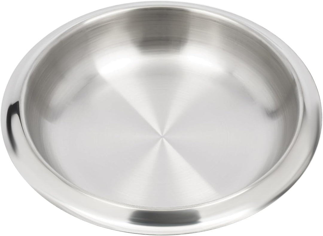 Rund Chafing Dish 28cm Edelstahl Esszimmer Herd Chafing Dish Food Warmer ohne Ohren für Buffet-Resta