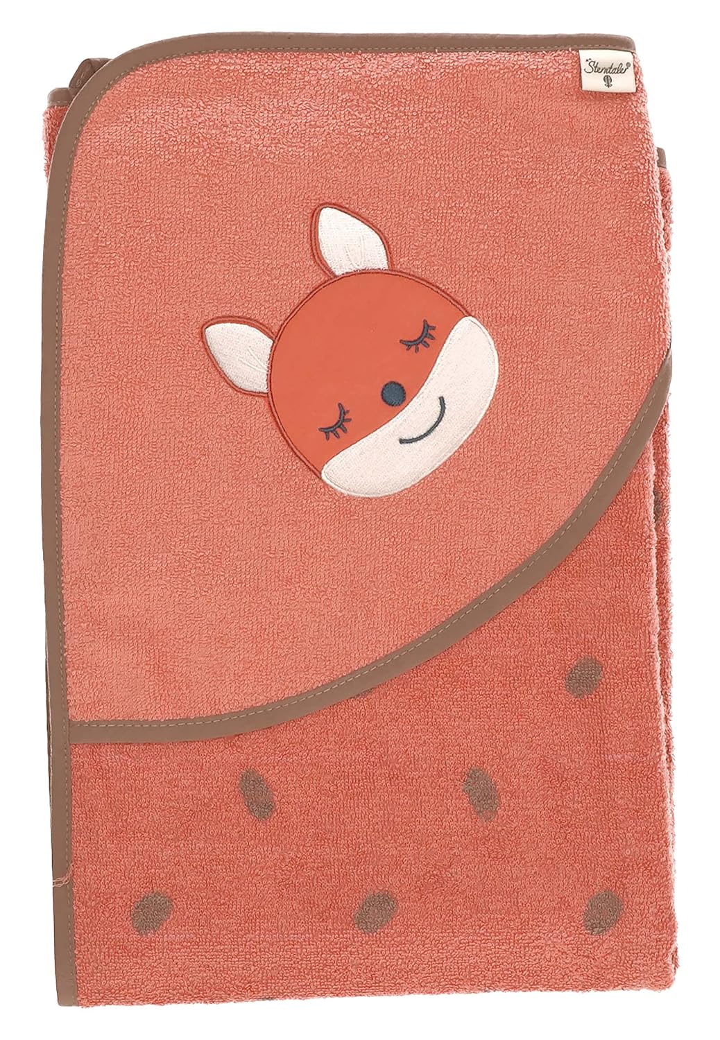 Sterntaler Baby Mädchen Badetuch Baby GOTS Enna - Badeponcho Baby, Kapuzenhandtuch, Badehandtuch Kin