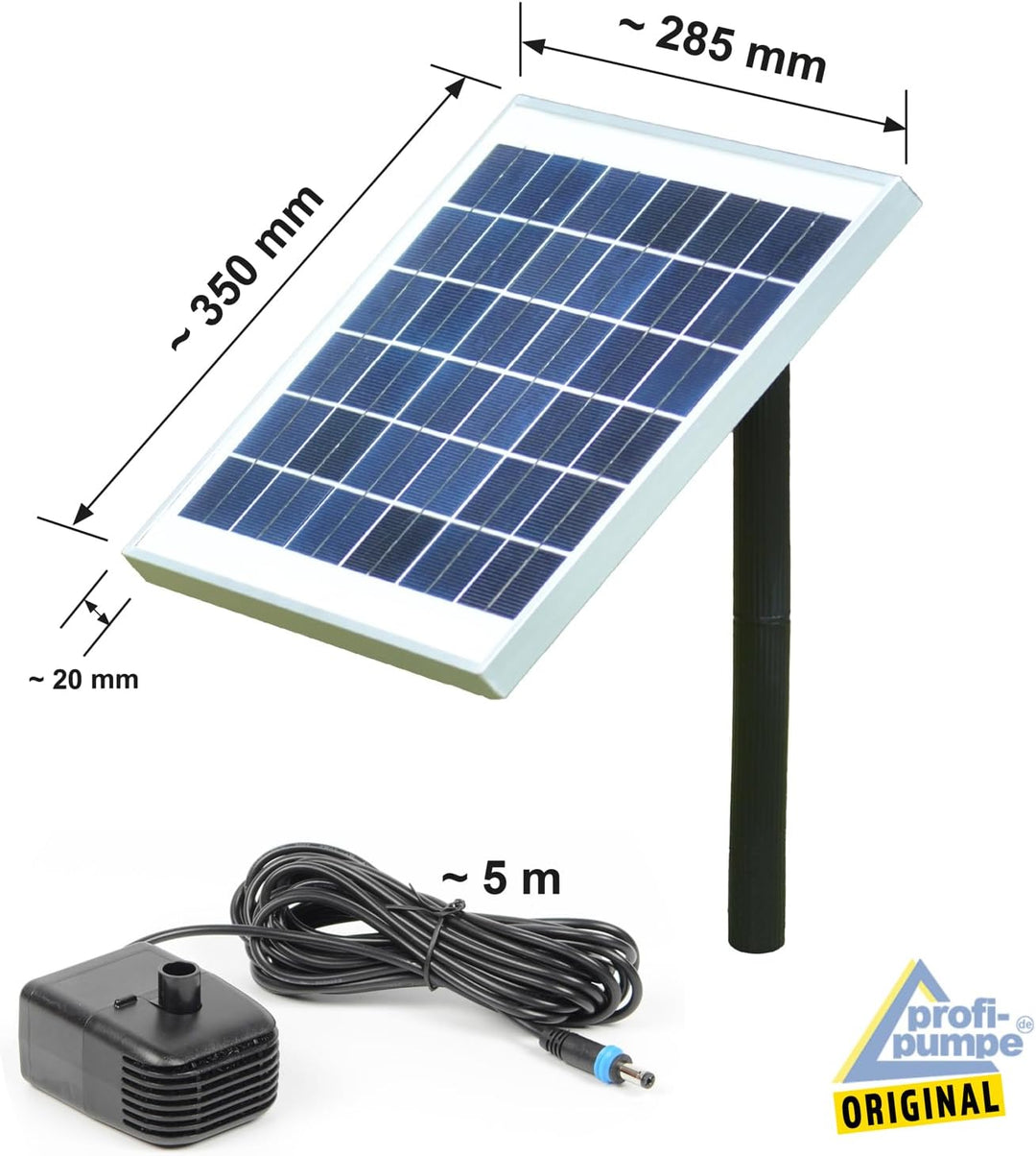 Solar Teichpumpe Solar Springbrunnen Solar Wasserspiel Solar-Teichpumpen-Set für den Gartenteich Sol