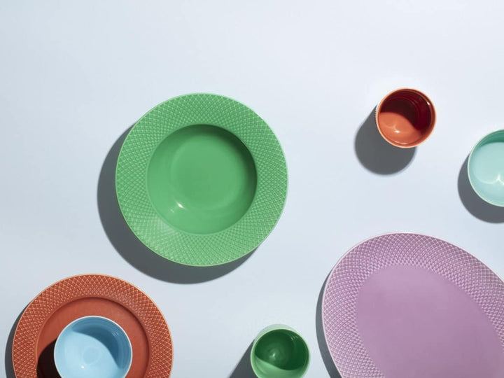 Lyngby Porcelæn Schale Ø13 cm Rhombe Color Mix &amp; Match aus Porzellan, mint 13cm Aqua, 13cm Aqua