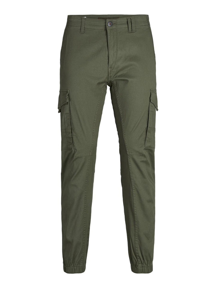 Jack & Jones Male Cargo-Hose Plus Size Slim Tapered Fit Cargo-Hose 40W / 30L Olive Night, 40W / 30L