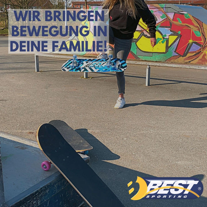 Best Sporting Skateboard I Skate-Board mit ABEC 3 oder ABEC 7 Kugellager I hochwertige Skateboards a