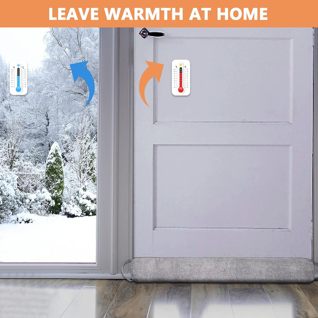 Schwerer Türzugstopper, 82 cm Zugluftstopper für Fenster Dreieck unter der Tür Zugluftstopper Geräus