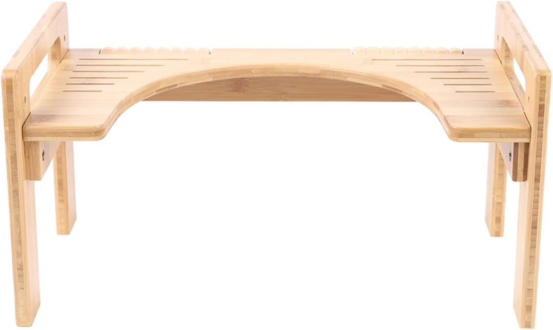Toilettenhocker Holz Toilettenhocker Toilettenhilfe Fussstütze mit Einstellbarer Höhe Toilettenhocke