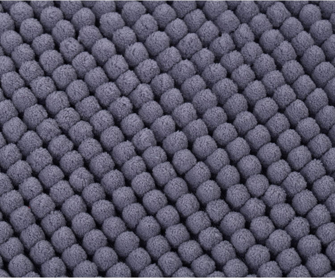 Gözze - Anti-Rutsch-Badematte, Superweich, 100% Mikrofaser, 60 x 100 cm - Grau Grau 60 x 100 cm, Gra