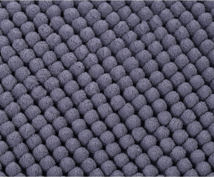 Gözze - Anti-Rutsch-Badematte, Superweich, 100% Mikrofaser, 60 x 100 cm - Grau Grau 60 x 100 cm, Gra