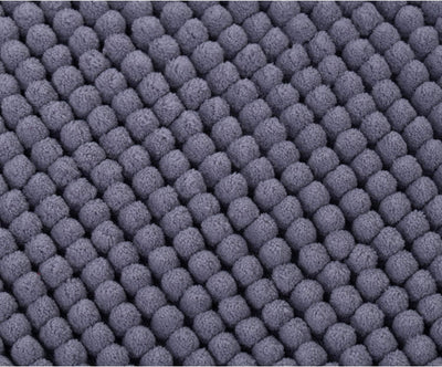 Gözze - Anti-Rutsch-Badematte, Superweich, 100% Mikrofaser, 60 x 100 cm - Grau Grau 60 x 100 cm, Gra