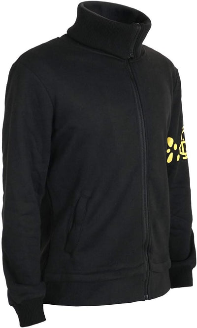 CoolChange Warmer Trafalgar Law Pullover | Schwarz mit Hochkragen und Reissverschluss | Grösse: S S