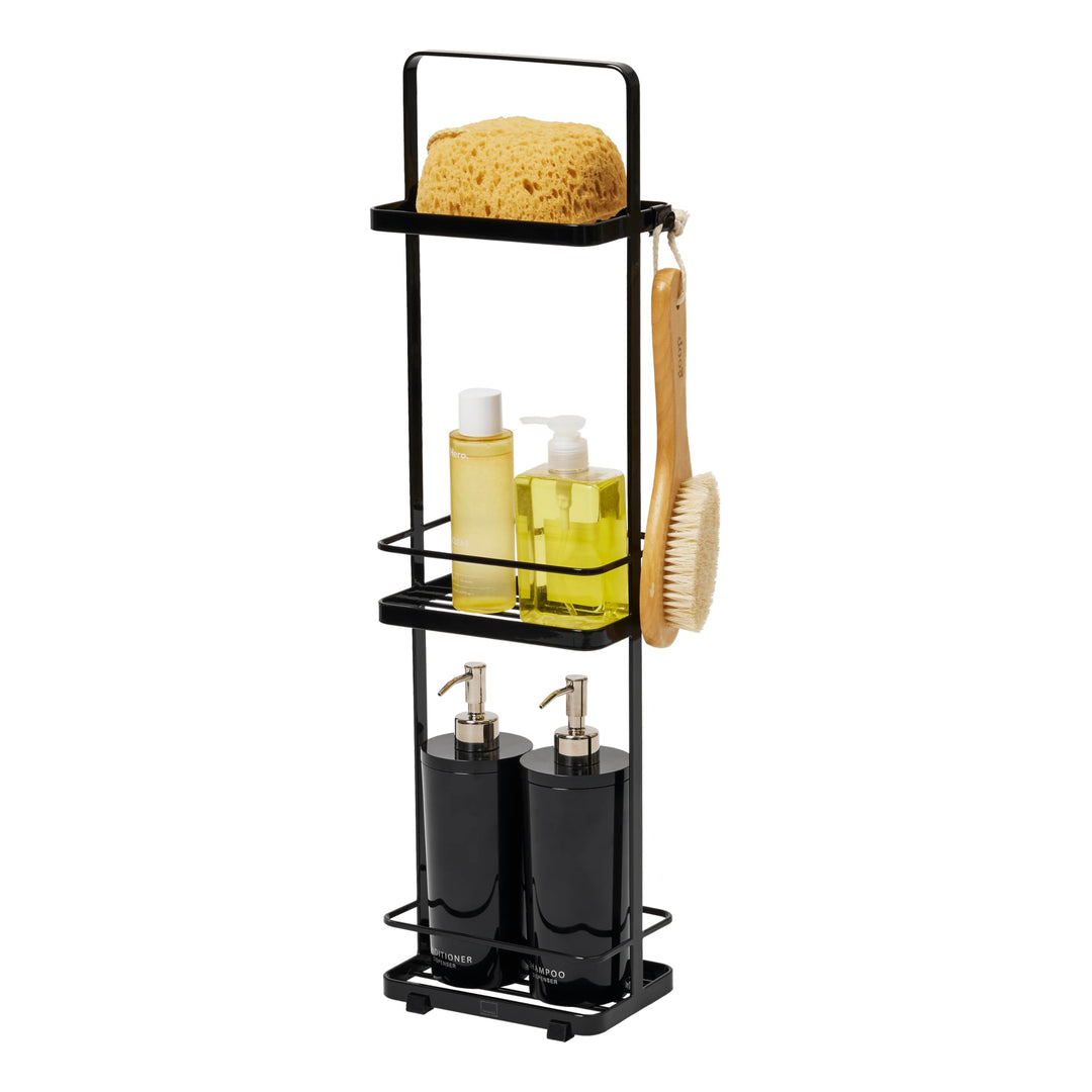 YAMAZAKI Tower Badregal, Stahl, Schwarz, One