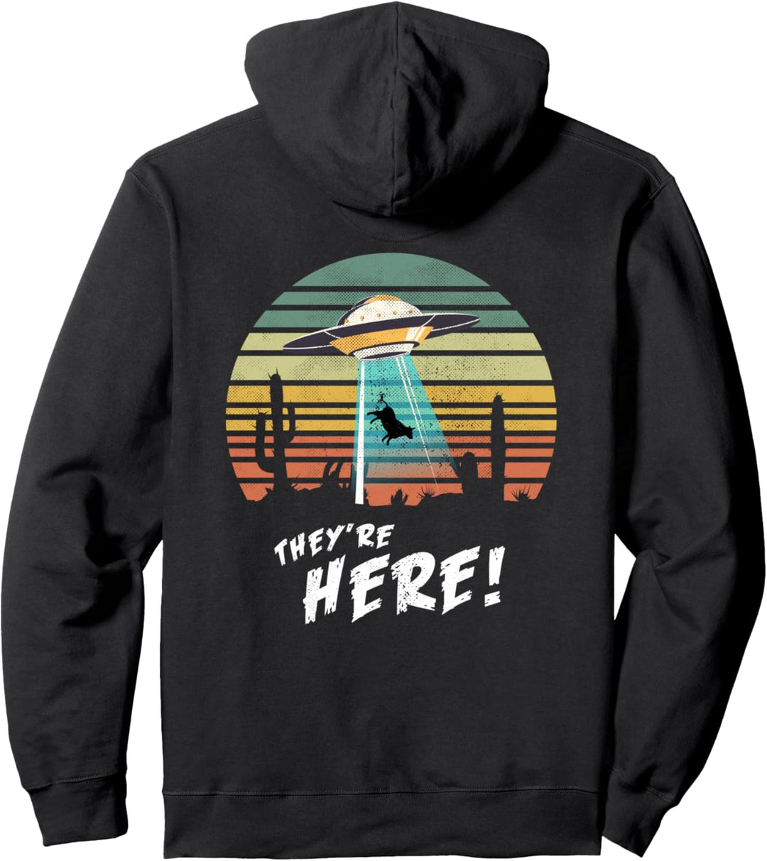 Sie sind hier auf der Erde UFO-Entführung Pullover Hoodie