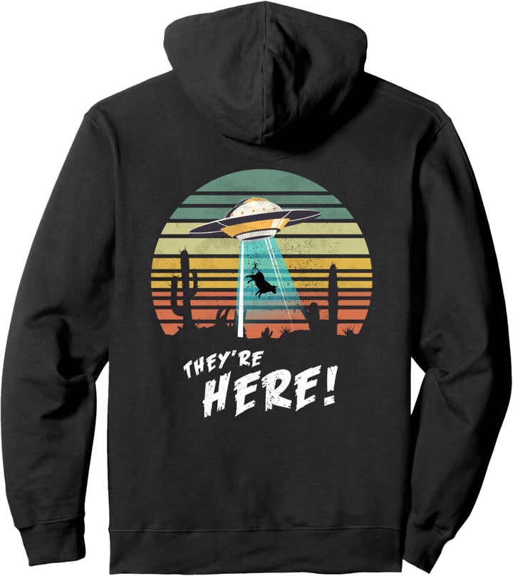 Sie sind hier auf der Erde UFO-Entführung Pullover Hoodie