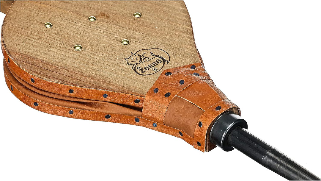 Imex El Zorro Faltenbalg aus Holz und Leder, 44 x 16 cm, Skay-Garnitur, Zubehör für Kamine, Grill un