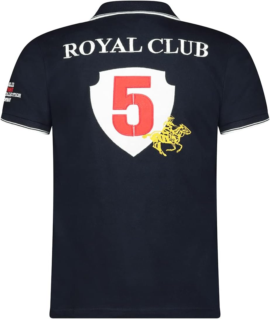 Geographical Norway KERATINE Men - Herren Classic Print Polo Shirt - Baumwolle Kurzarm Casual Zipped