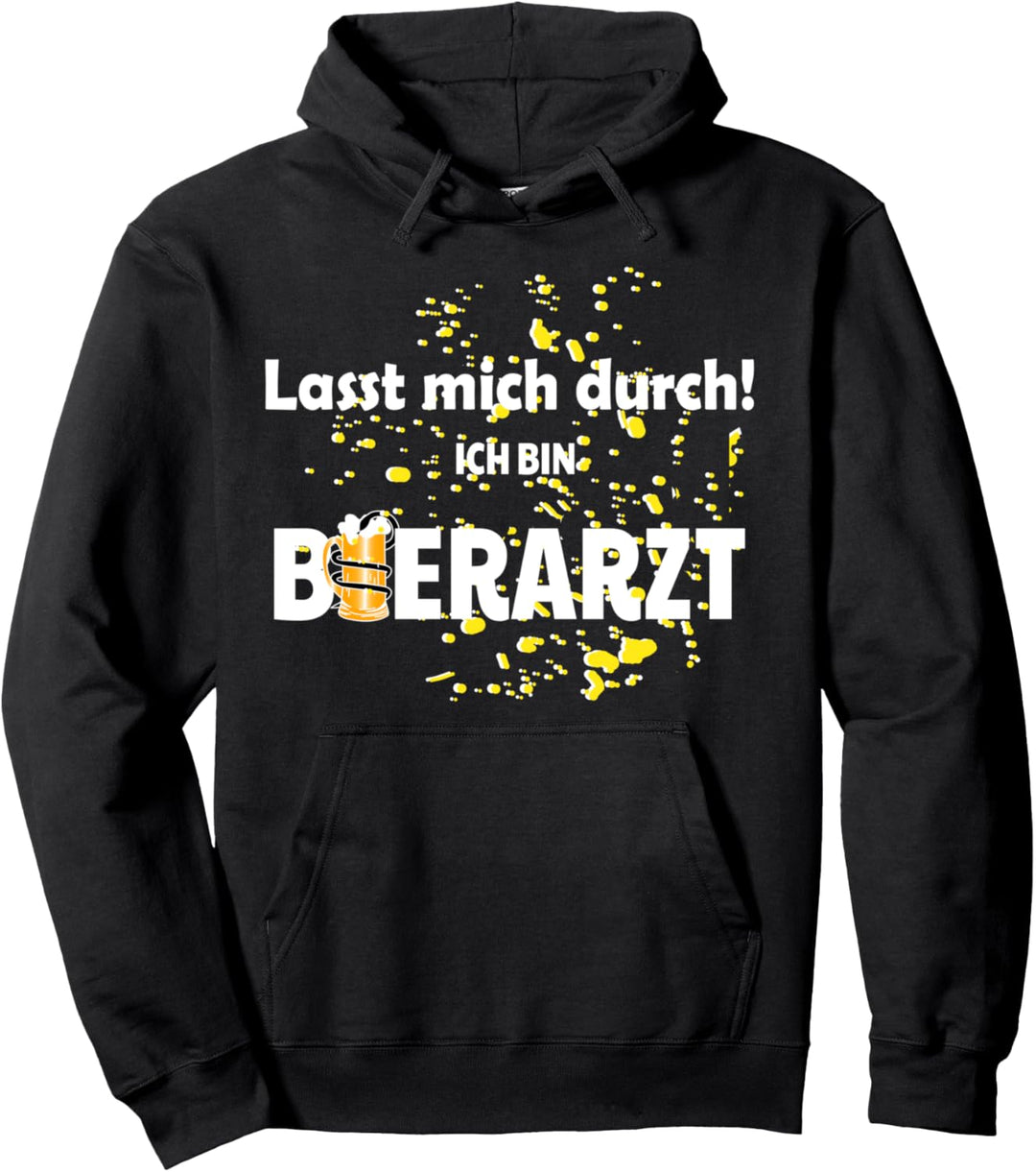 Bier Arzt Party Bierarzt Tierarzt Festival Herzschlag Saufen Pullover Hoodie