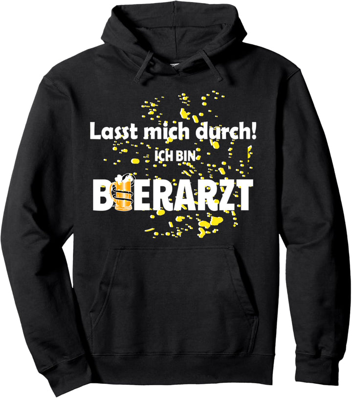 Bier Arzt Party Bierarzt Tierarzt Festival Herzschlag Saufen Pullover Hoodie