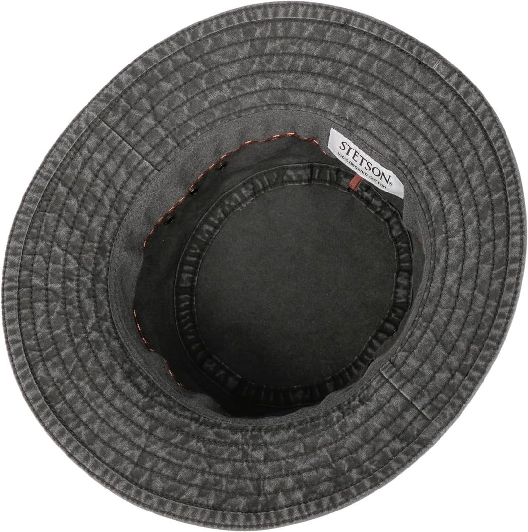 Stetson Reston Freizeithut Damen Herren Schlapphut Bio-Baumwolle Packable Baumwollhut 40-facher UV-S