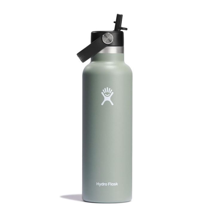 HYDRO FLASK - Trinkflasche 621ml (21oz) mit Strohdeckel - Vakuumisolierte, Wiederverwendbare Flasche