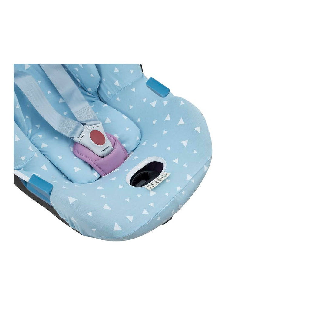 JYOKO Kids Bezug für Autositz kompatibel mit Cybex Aton Cloud- Q-M-2-4-5, aus Baumwolle (Aton 4, Blu