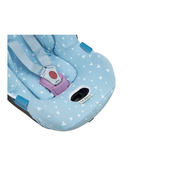 JYOKO Kids Bezug für Autositz kompatibel mit Cybex Aton Cloud- Q-M-2-4-5, aus Baumwolle (Aton 4, Blu