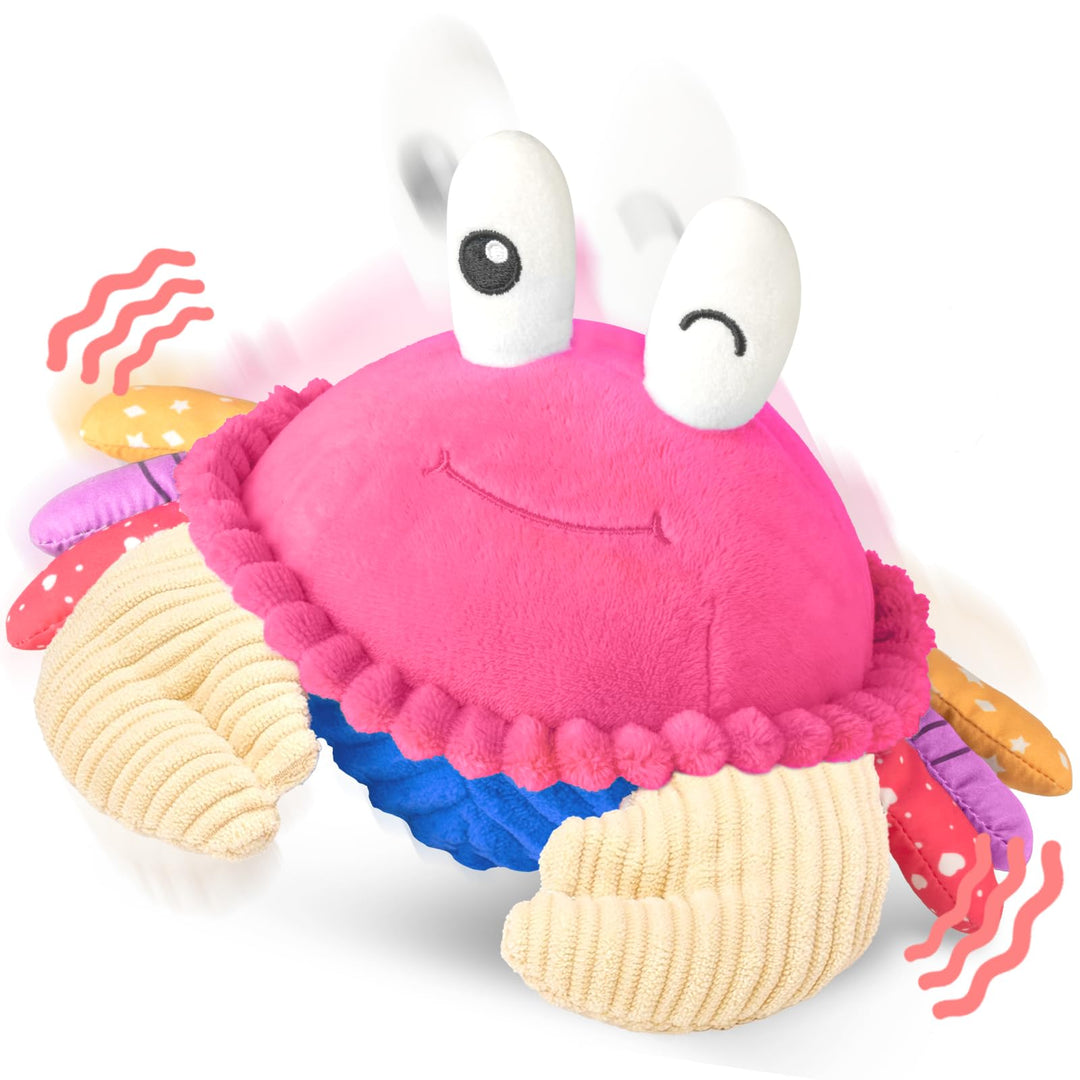 Krabbe Baby Spielzeug 6 7 8 9 10 12 Monate, Musikalische Krabbelspielzeug, Crawling Crab Tummy Time