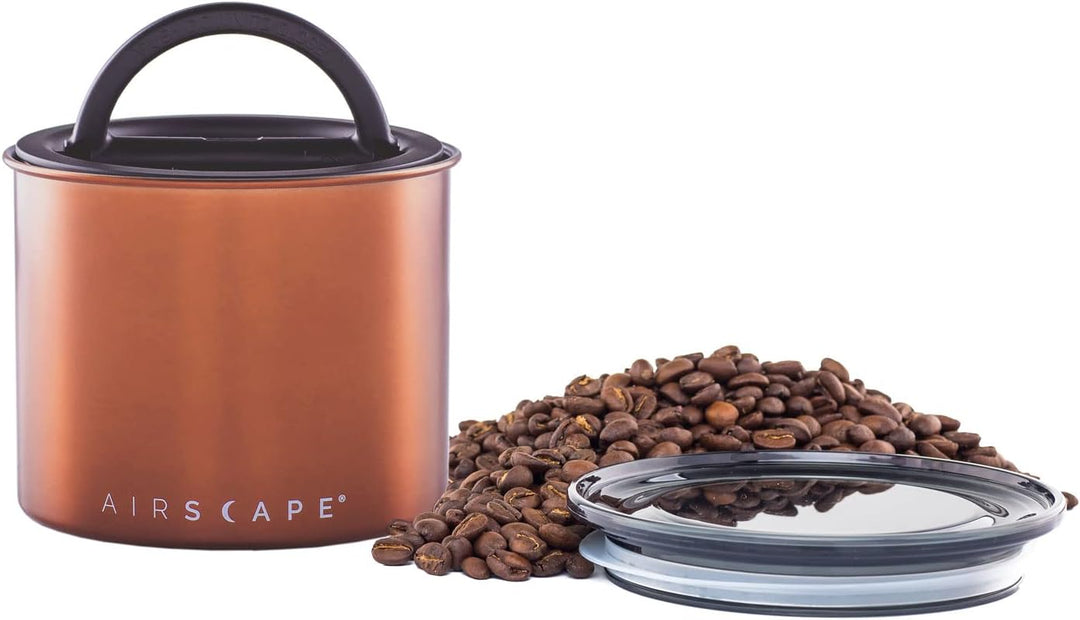 Airscape Kaffeedose aus Edelstahl | Lebensmittelaufbewahrungsbehälter | patentierter luftdichter Dec