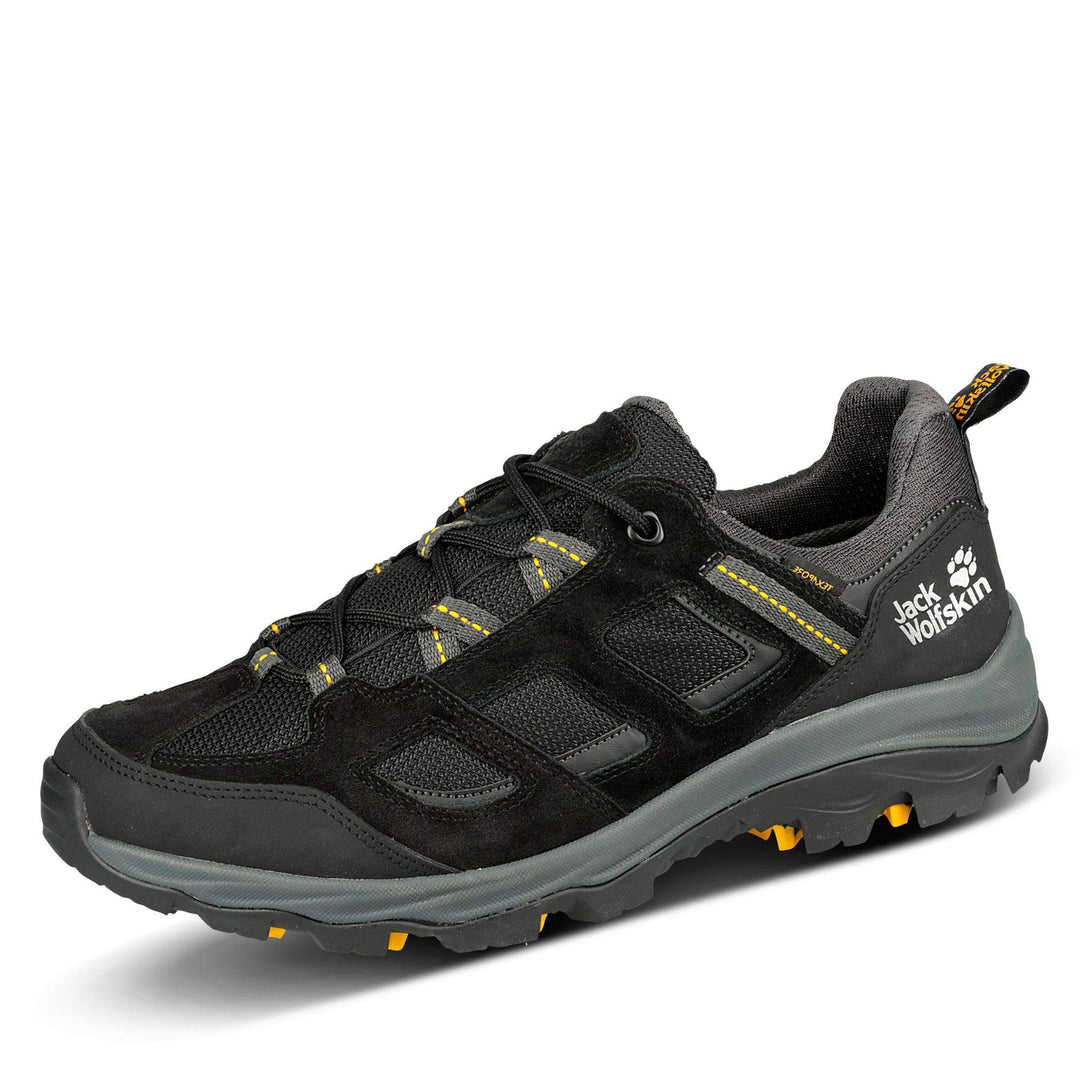 Jack Wolfskin Herren Vojo 3 Texapore Low M Outdoorschuhe 39.5 EU Black Burly Yellow Xt, 39.5 EU Blac