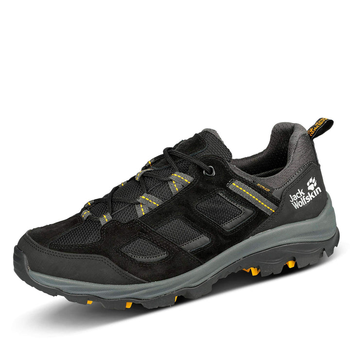 Jack Wolfskin Herren Vojo 3 Texapore Low M Outdoorschuhe 39.5 EU Black Burly Yellow Xt, 39.5 EU Blac