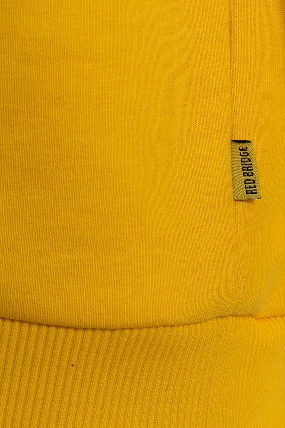 Redbridge Basic Sweatshirt Klassischer Pullover mit Rundhalsausschnitt Lässiger Stil M Gelb, M Gelb