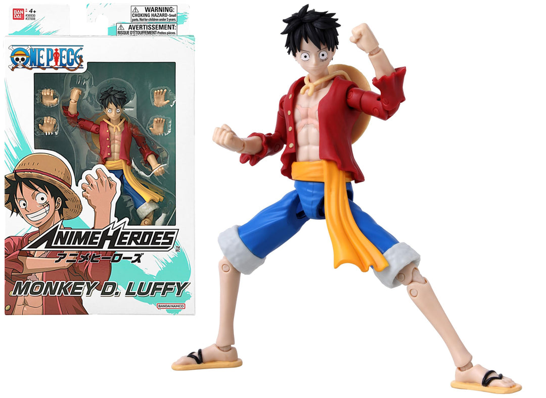 BANDAI – Anime Heroes – One Piece – Anime Heroes Figur 17 cm – Monkey D. Ruffy – 37008, Monkey D. Ru