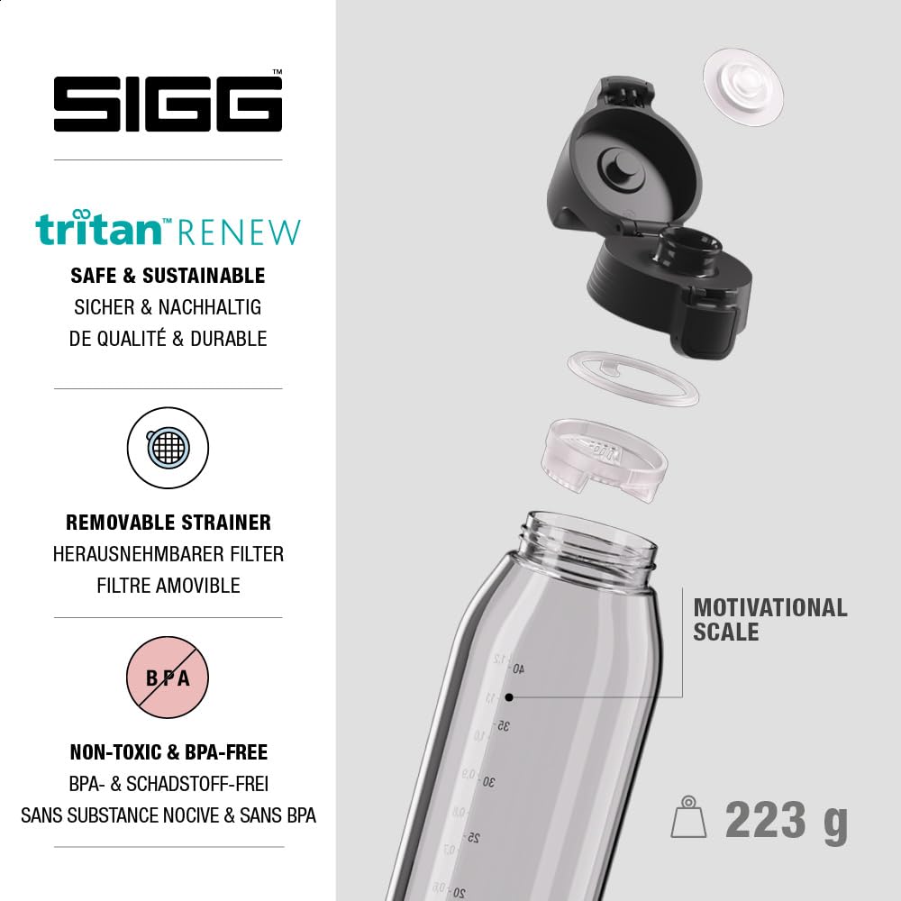 SIGG - Tritan Trinkflasche - Total Color ONE - Für Kohlensäurehaltige Getränke Geeignet - Spülmaschi
