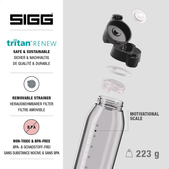 SIGG - Tritan Trinkflasche - Total Color ONE - Für Kohlensäurehaltige Getränke Geeignet - Spülmaschi